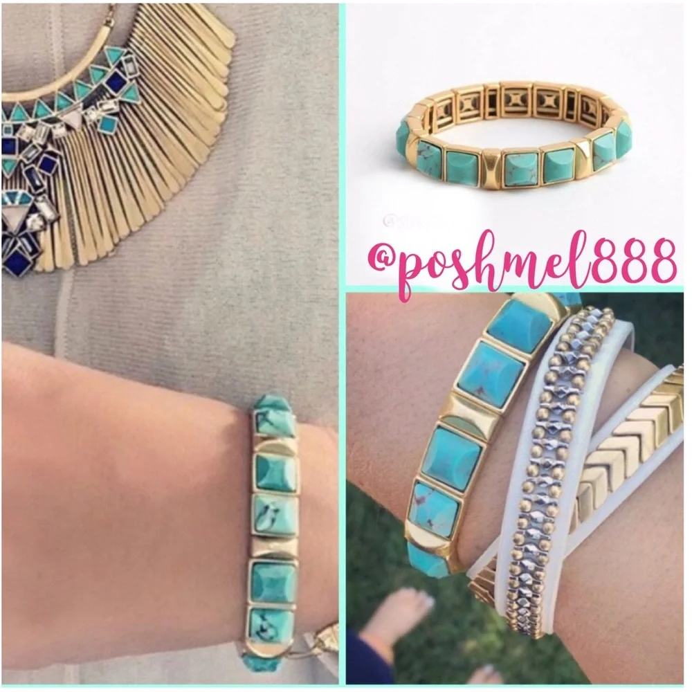 ::Stella & Dot Sawyer Stone Bracelet Turquoise